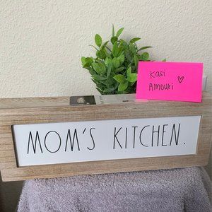 Rae Dunn Mom's Kitchen sign